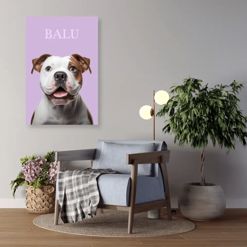 Customized Pet Photo Framed Canvas - Best Pet Supplies in USA - Shaggy Chic