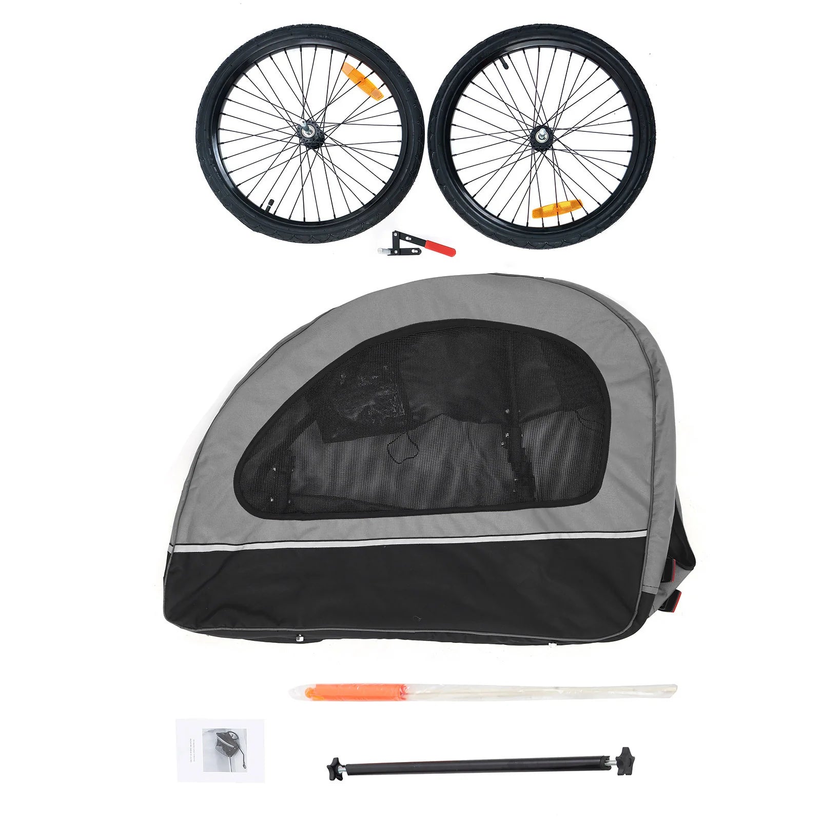Dog Trailer, Dog Buggy, Bicycle Trailer Medium Foldable for Small and Medium Dogs - Shaggy Chic