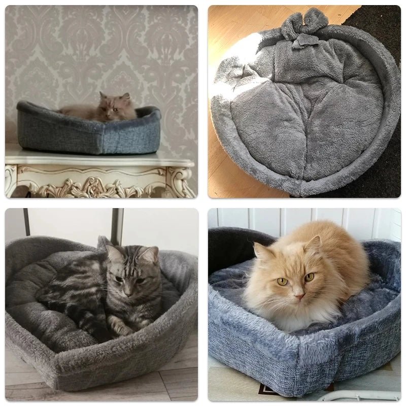 Heart-Shaped Cat & Dog Bed - Ultimate Comfort and Warmth for Your Pets - Shaggy Chic