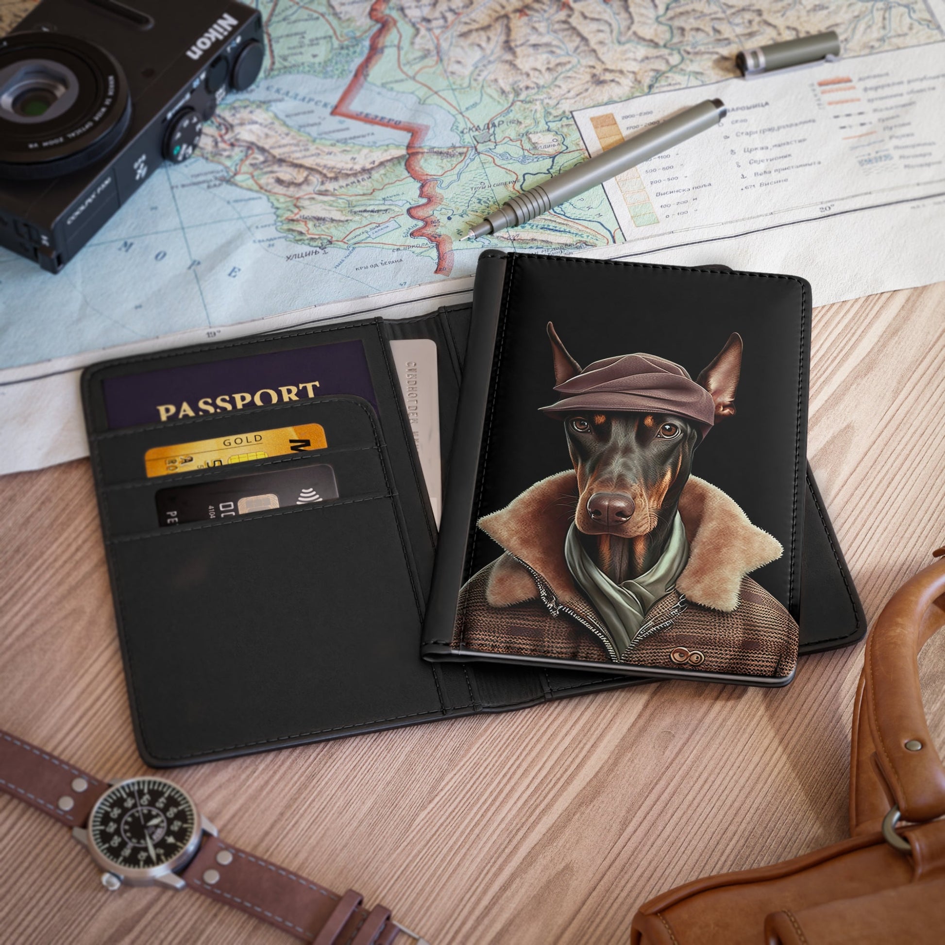 HORACE : Passport Cover - Shaggy Chic
