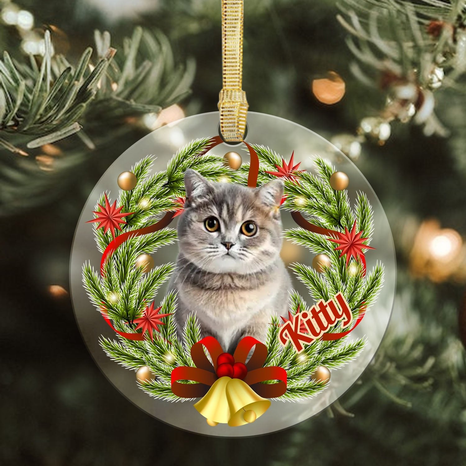 Personalised Pet Photo - Acrylic Ornaments - Shaggy Chic