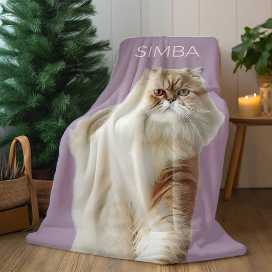 Personalised Pet Photo - Velveteen Plush Blanket - Shaggy Chic
