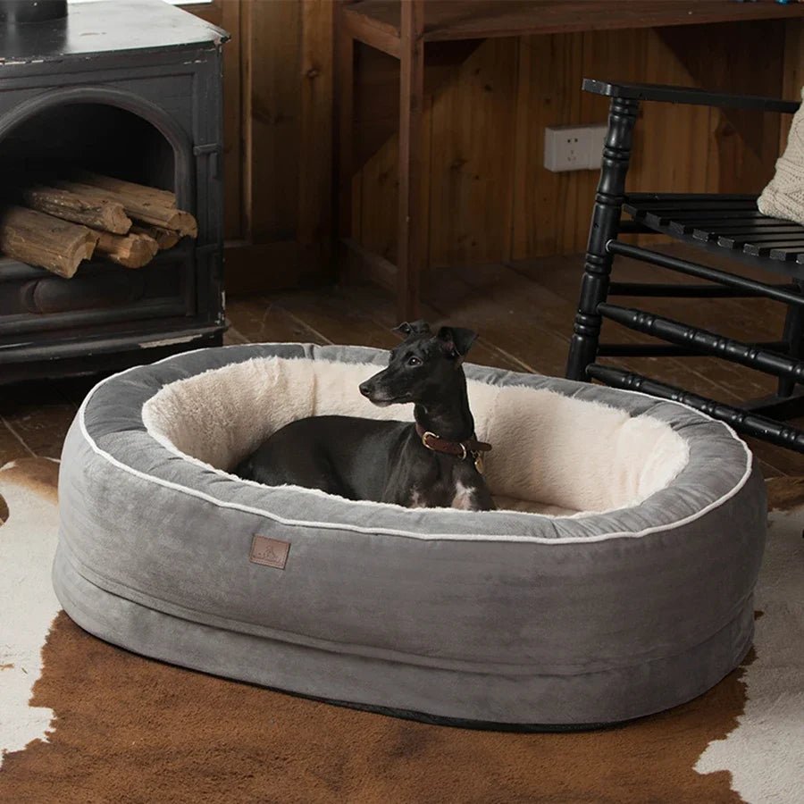 Ultimate Comfort Big Dog Bed - Stylish & Durable Large Round Pet Bed for All Breeds - Shaggy Chic