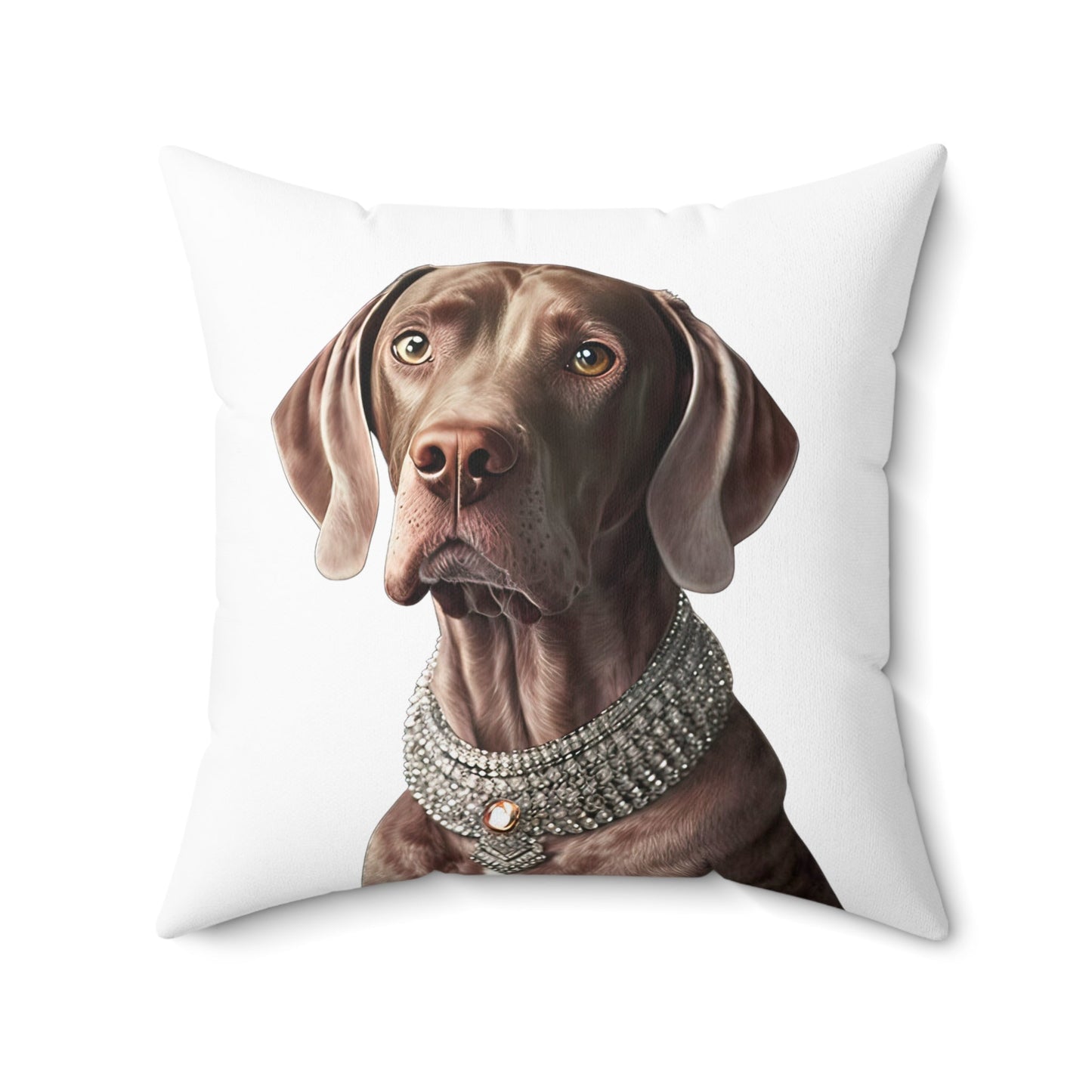 WINNIE : Spun Polyester Square Pillow - Shaggy Chic