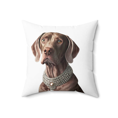 WINNIE : Spun Polyester Square Pillow - Shaggy Chic